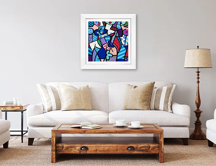 THREE GRACES-WINTER (BLUE) - Serigraph - Image 3