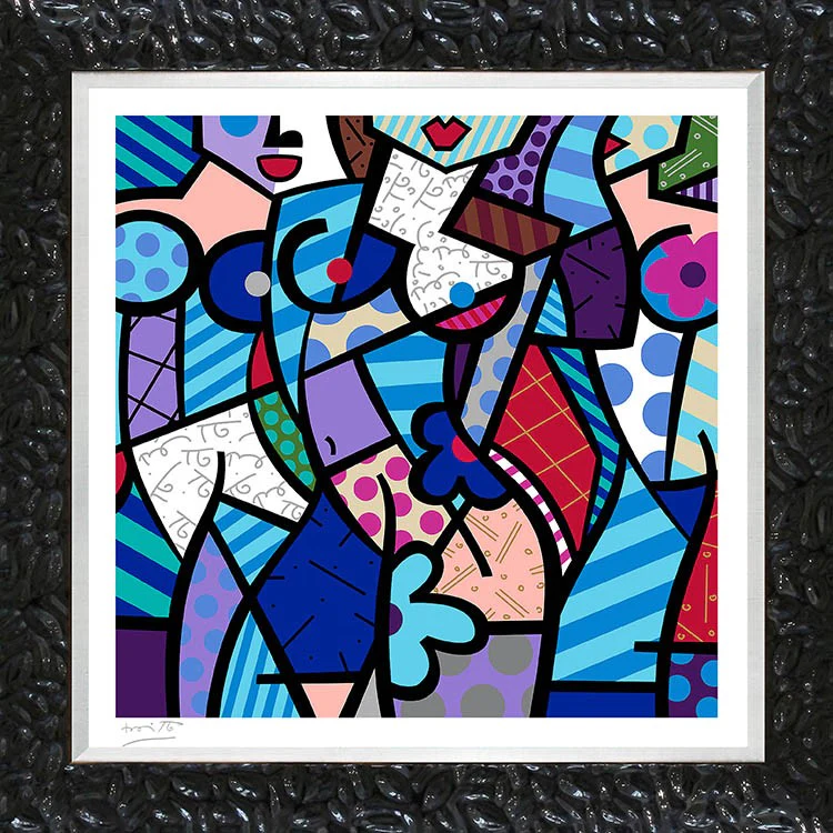 THREE GRACES-WINTER (BLUE) - Serigraph - Image 4