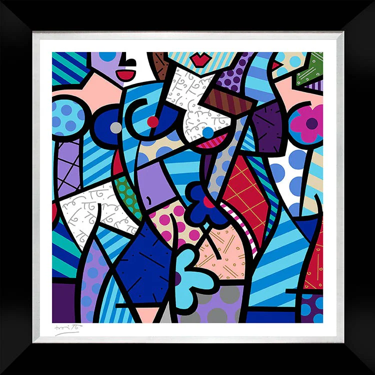 THREE GRACES-WINTER (BLUE) - Serigraph - Image 6