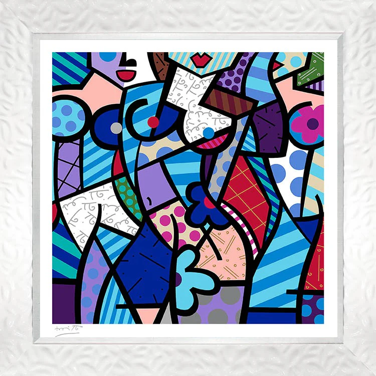 THREE GRACES-WINTER (BLUE) - Serigraph - Image 8