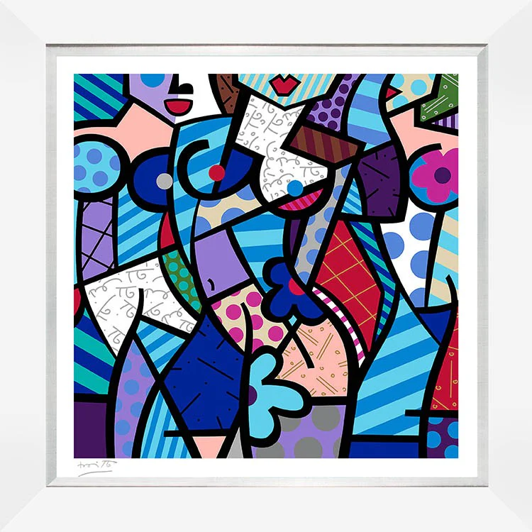 THREE GRACES-WINTER (BLUE) - Serigraph - Image 9