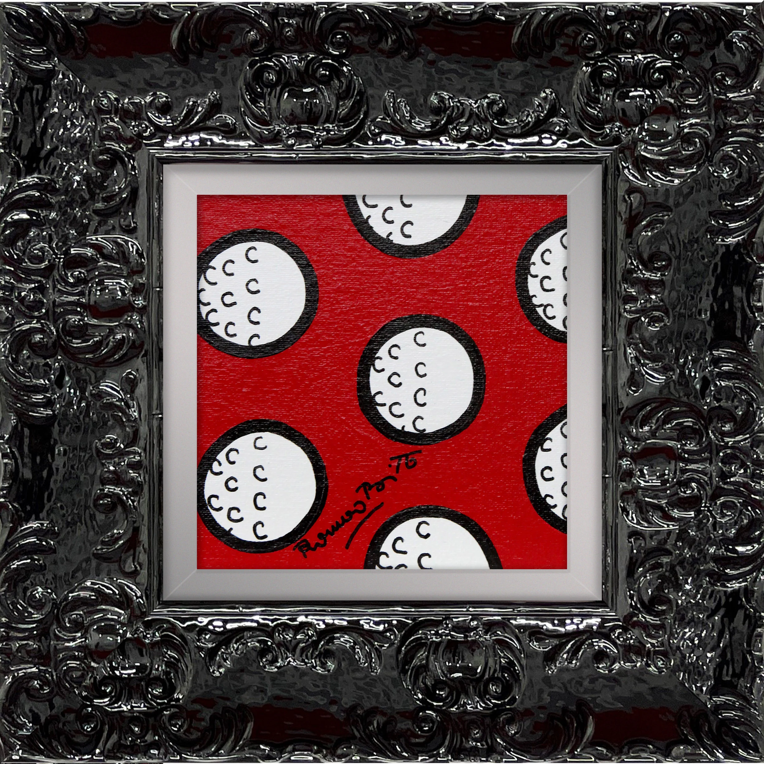 TO DREAM (GOLF BALLS) -  Original Painting - Image 8