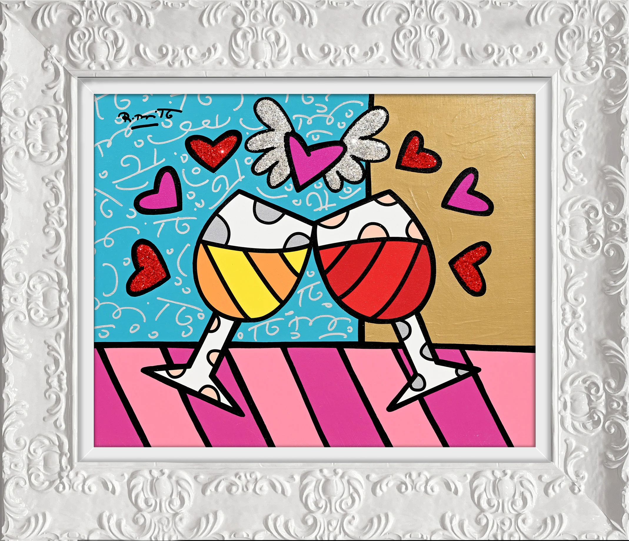 Toast To Love - Mixed Media Original - Image 2