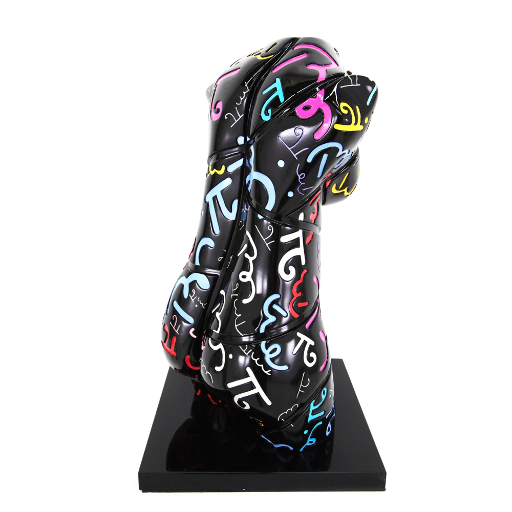 Classic Black Britto's Torso - Limited Edition Sculpture - Image 3