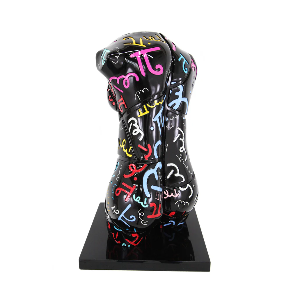 Classic Black Britto's Torso - Limited Edition Sculpture - Image 4