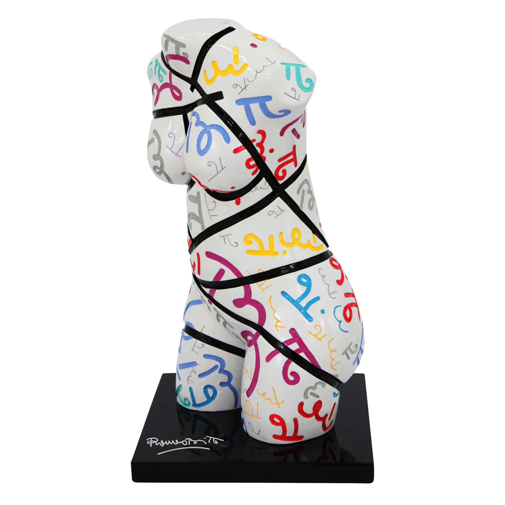 Classic White Britto's Torso - Limited Edition Sculpture