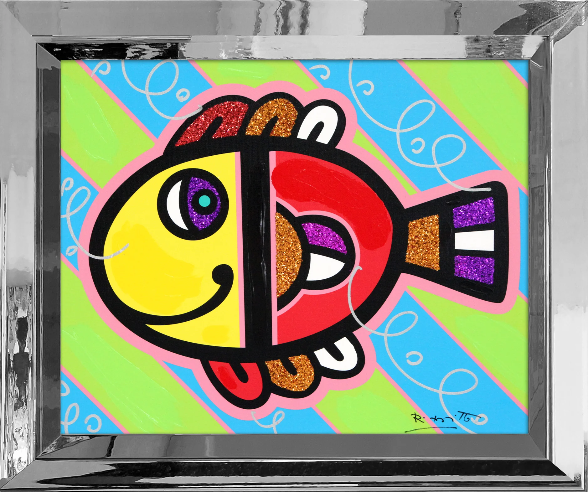 Tropical Fish - Mixed Media Original - Image 11