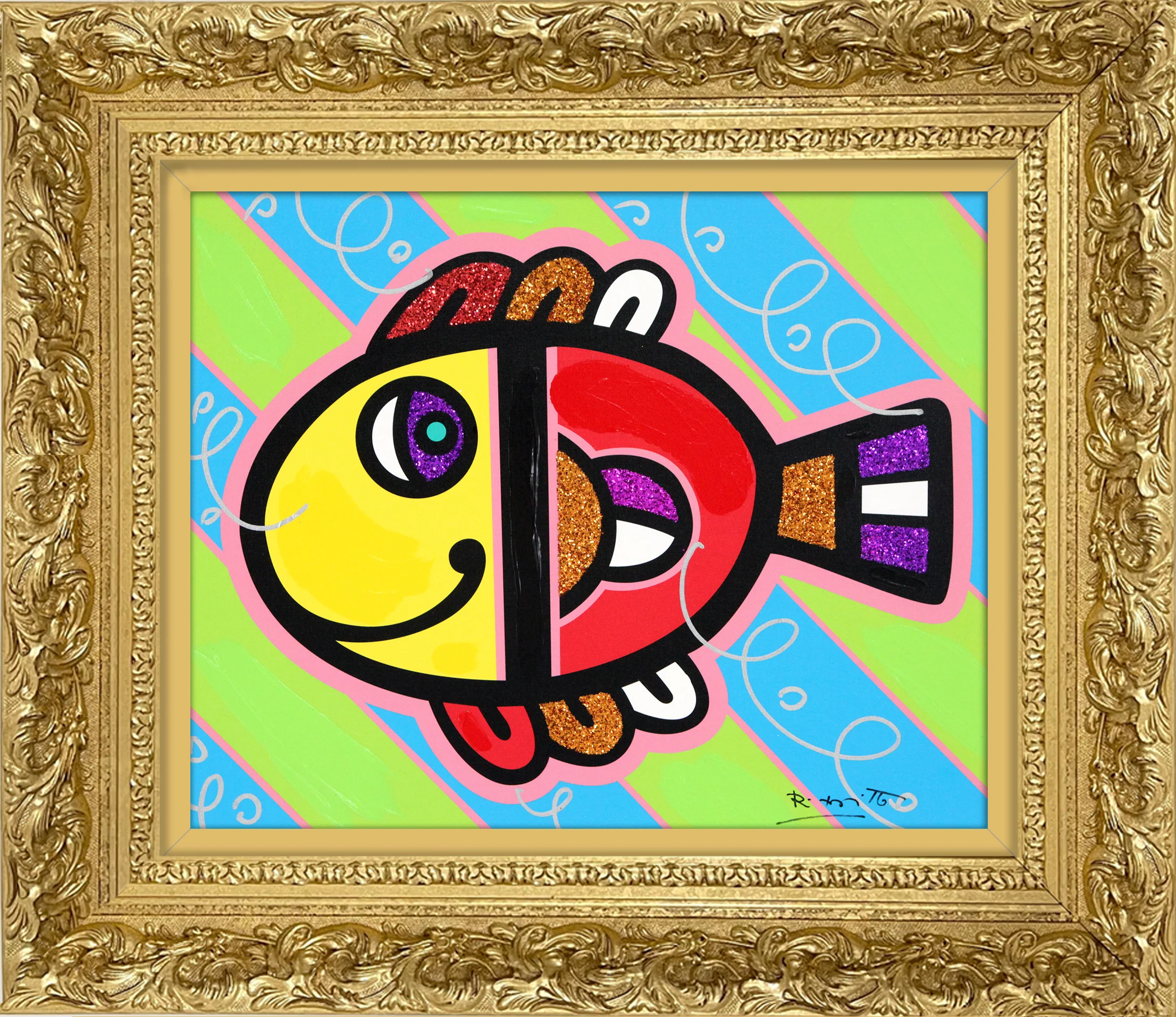 Tropical Fish - Mixed Media Original - Image 12
