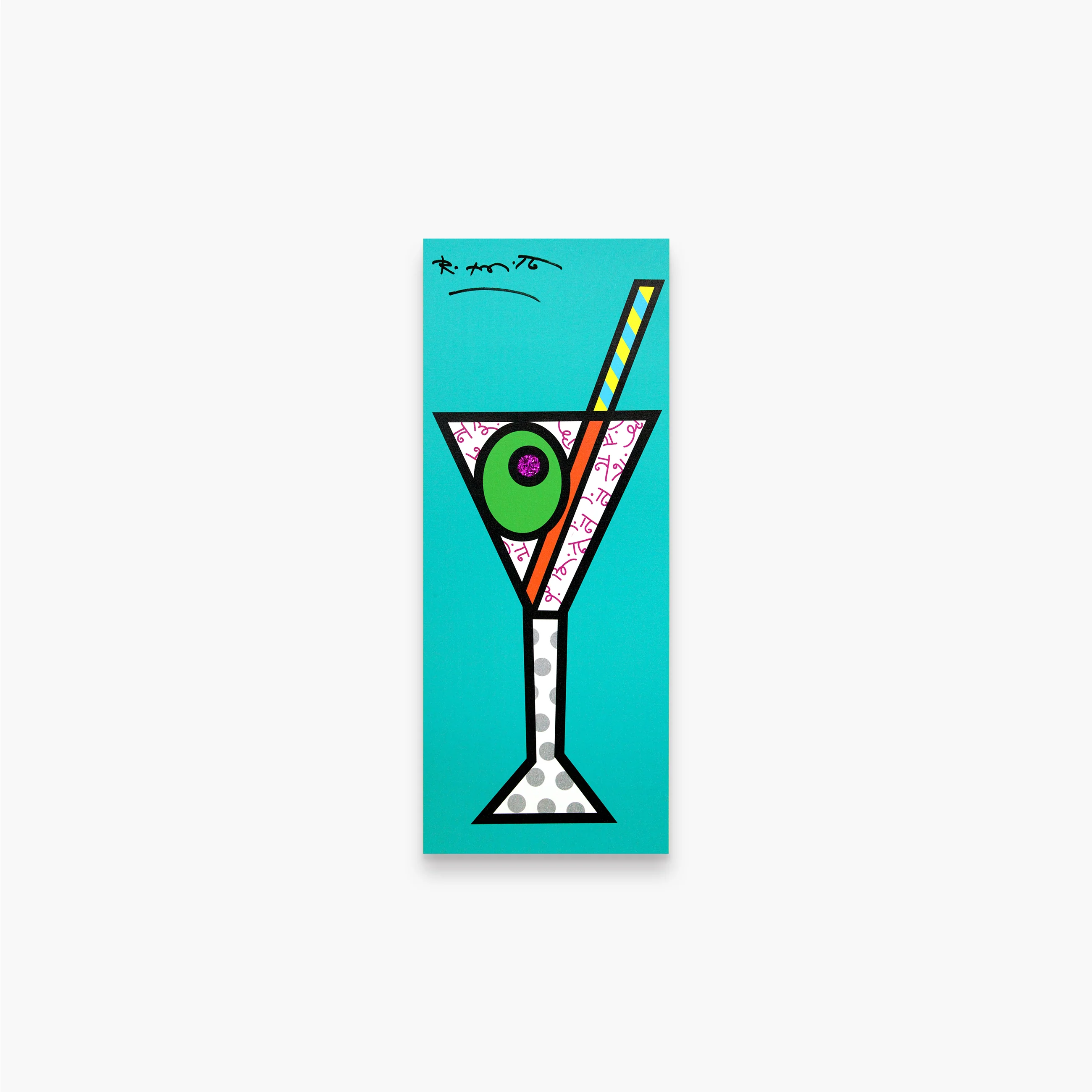 Turquoise Martini - Limited Edition Print