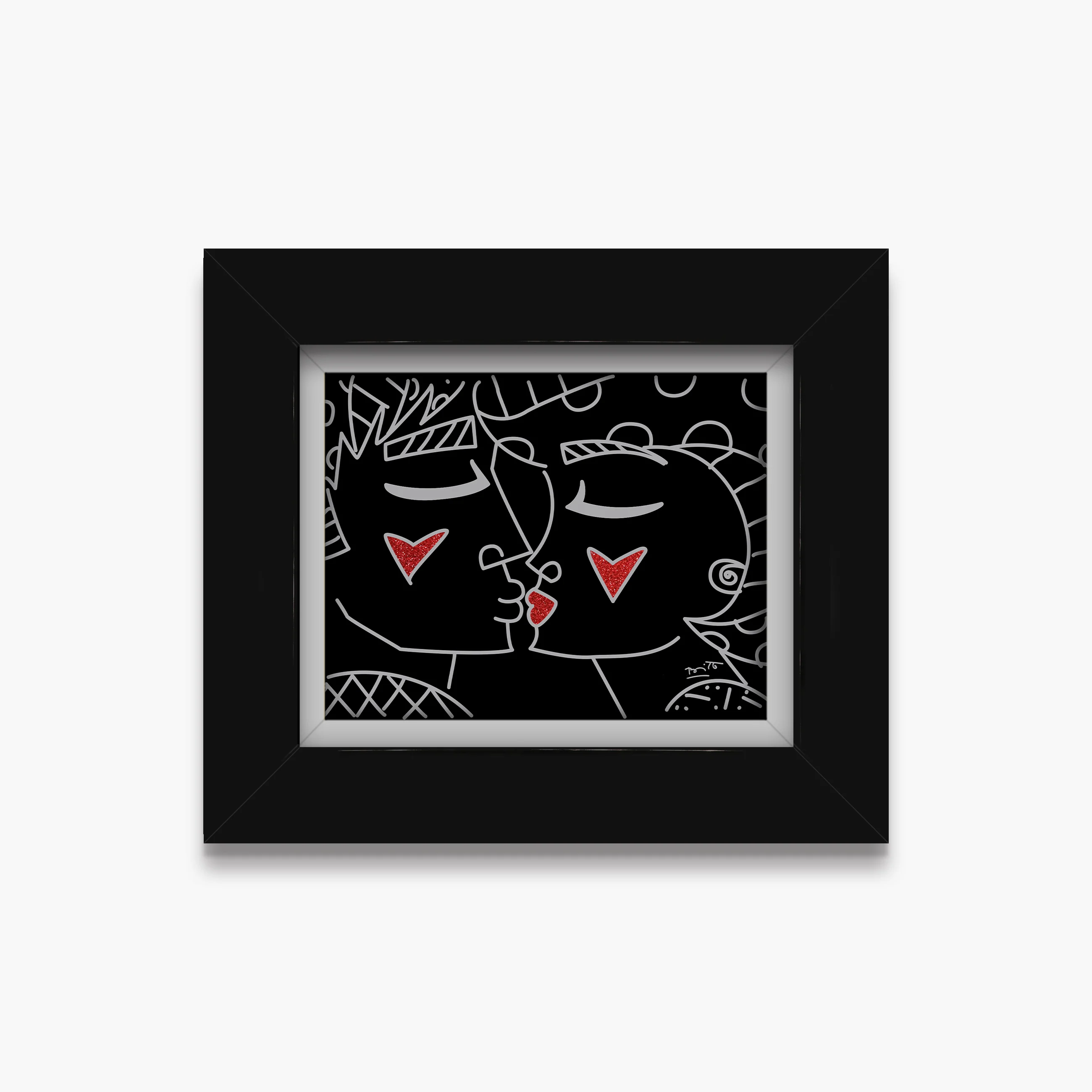 Two Red Hearts Red Lips - Limited Edition Print - Image 10