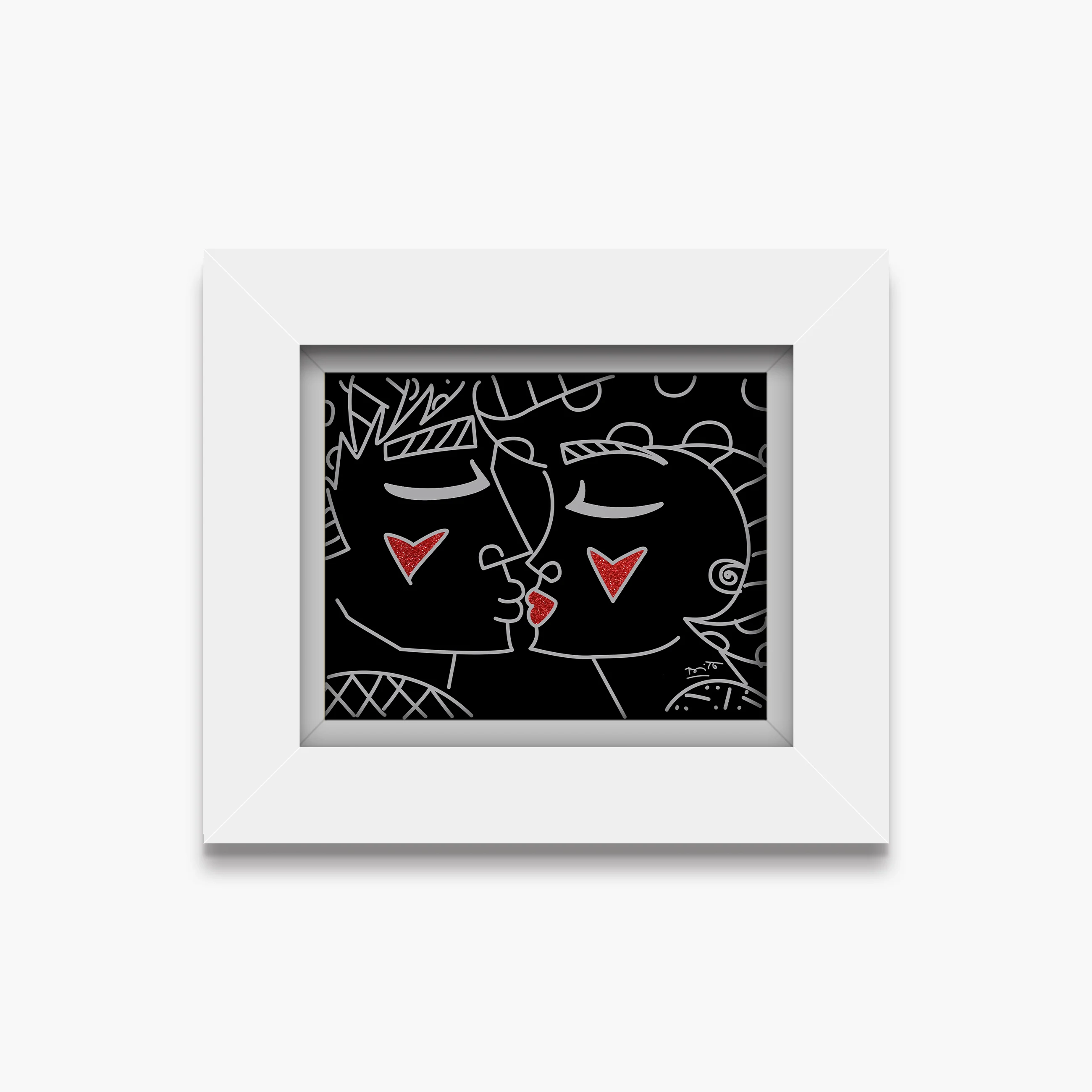 Two Red Hearts Red Lips - Limited Edition Print - Image 11
