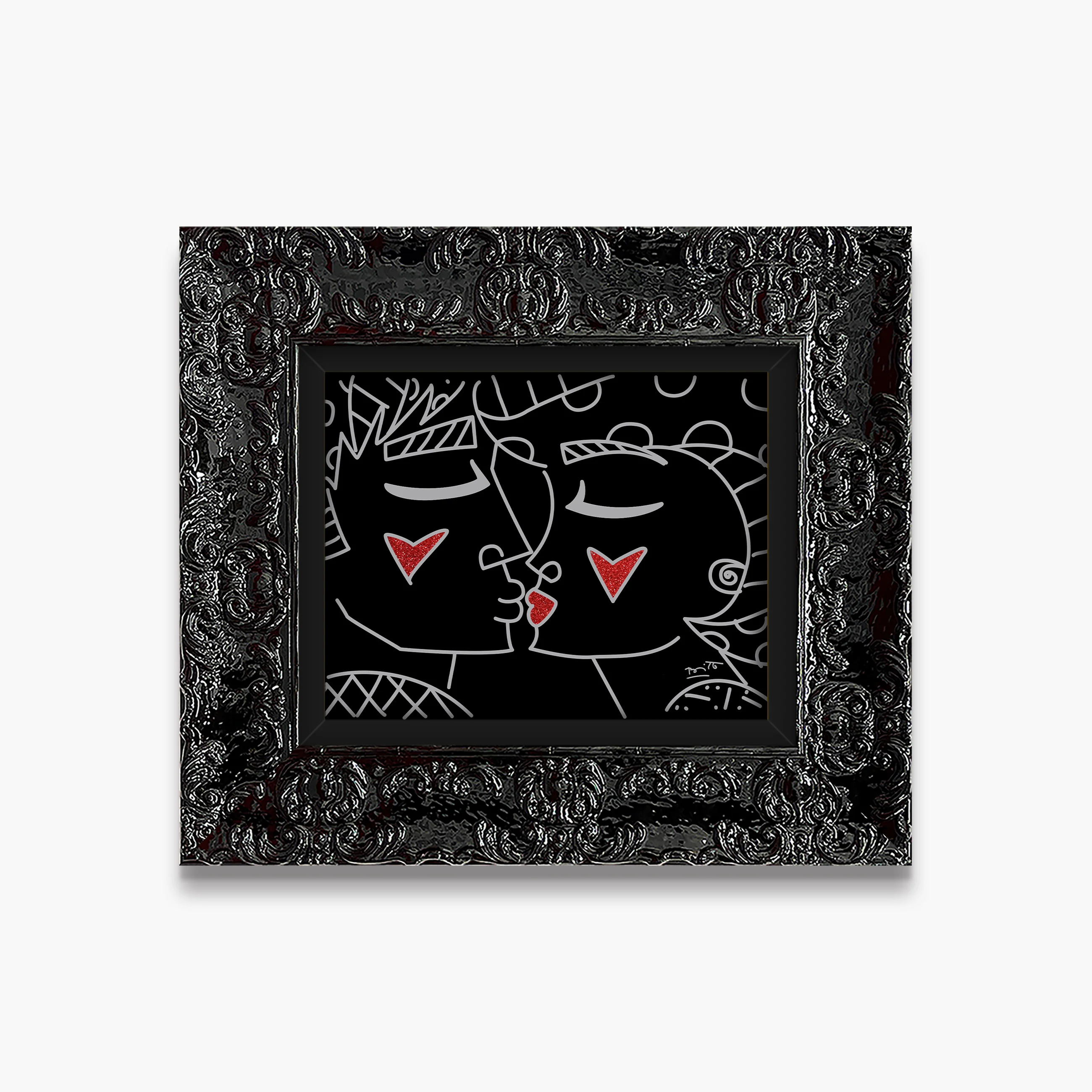 Two Red Hearts Red Lips - Limited Edition Print - Image 14