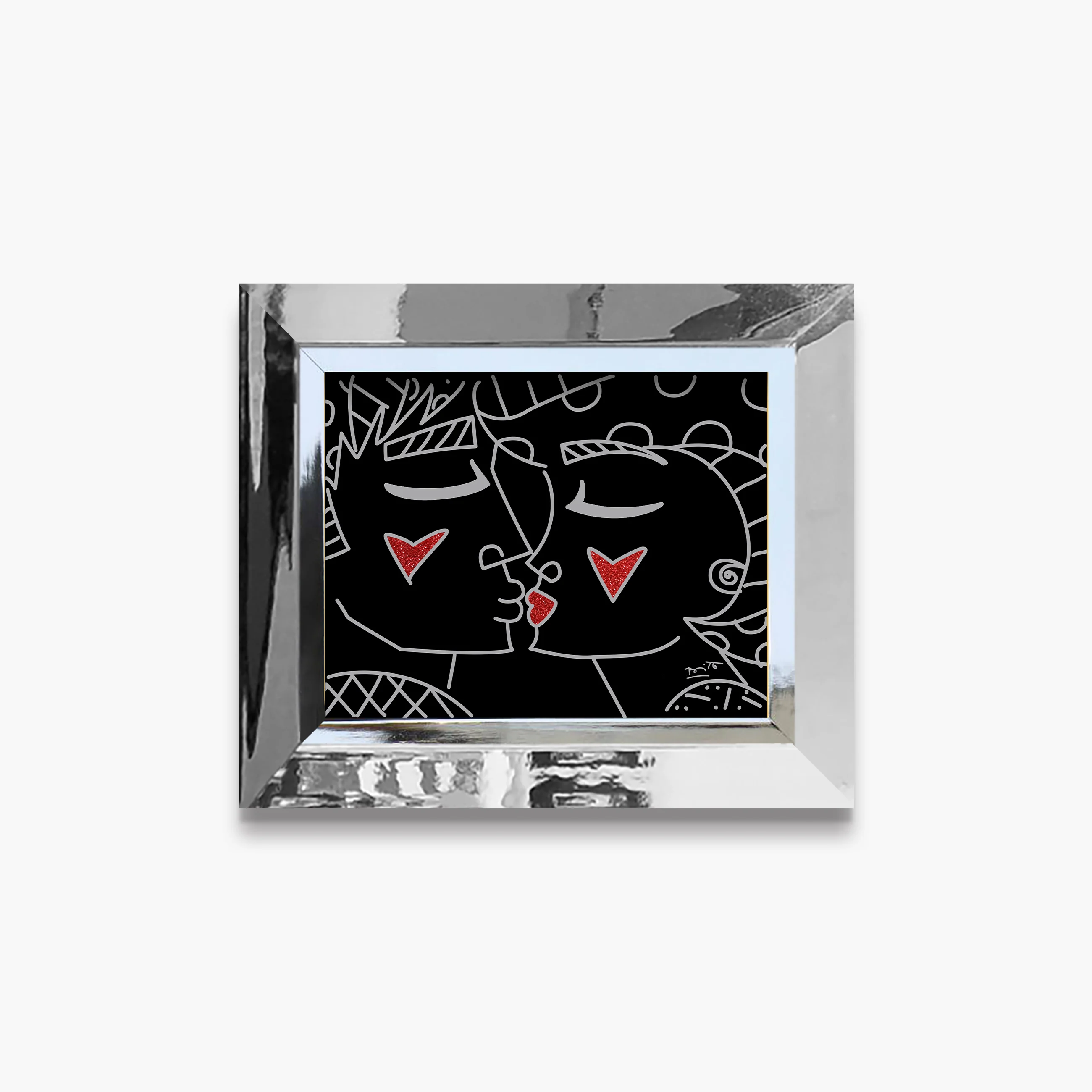 Two Red Hearts Red Lips - Limited Edition Print - Image 16