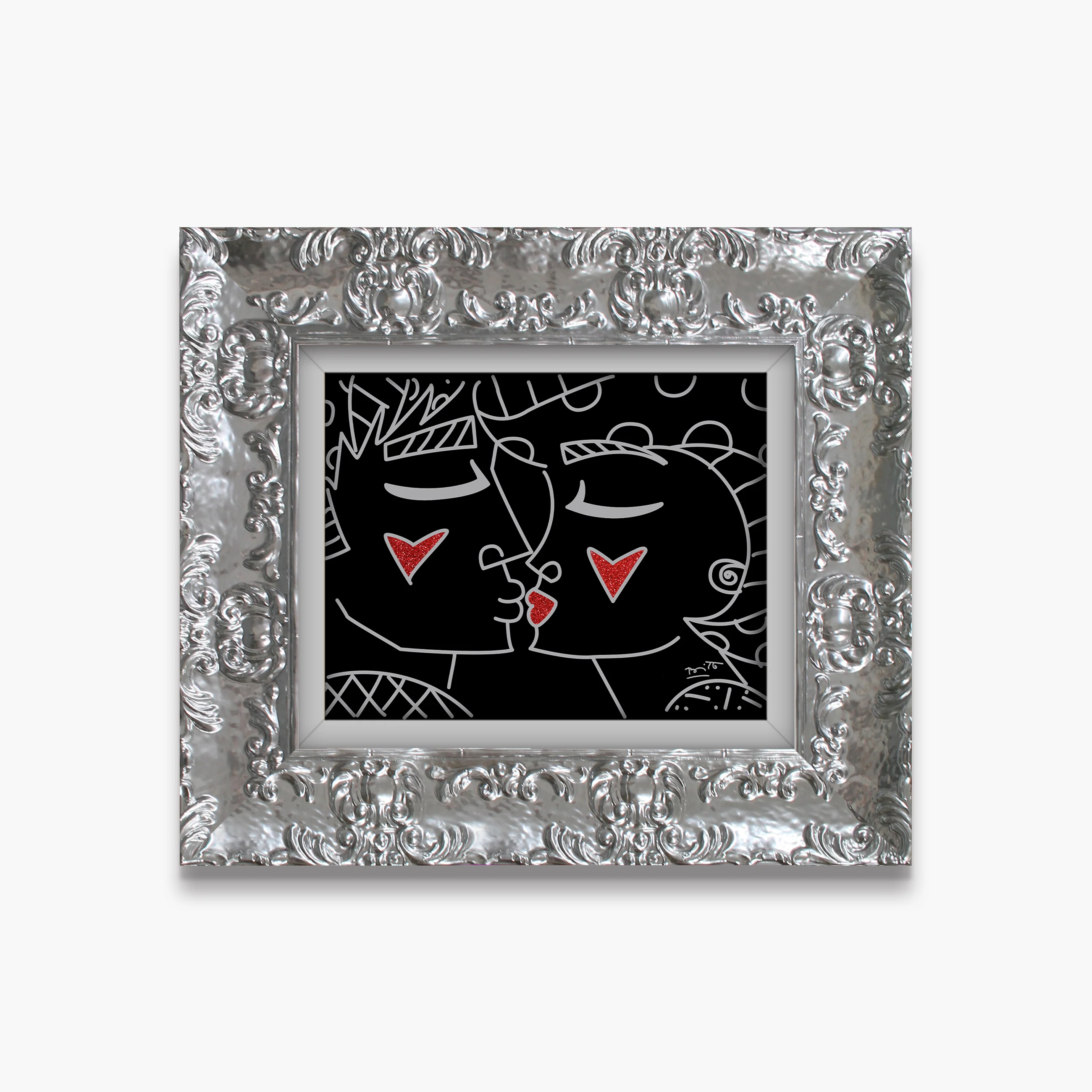 Two Red Hearts Red Lips - Limited Edition Print - Image 17