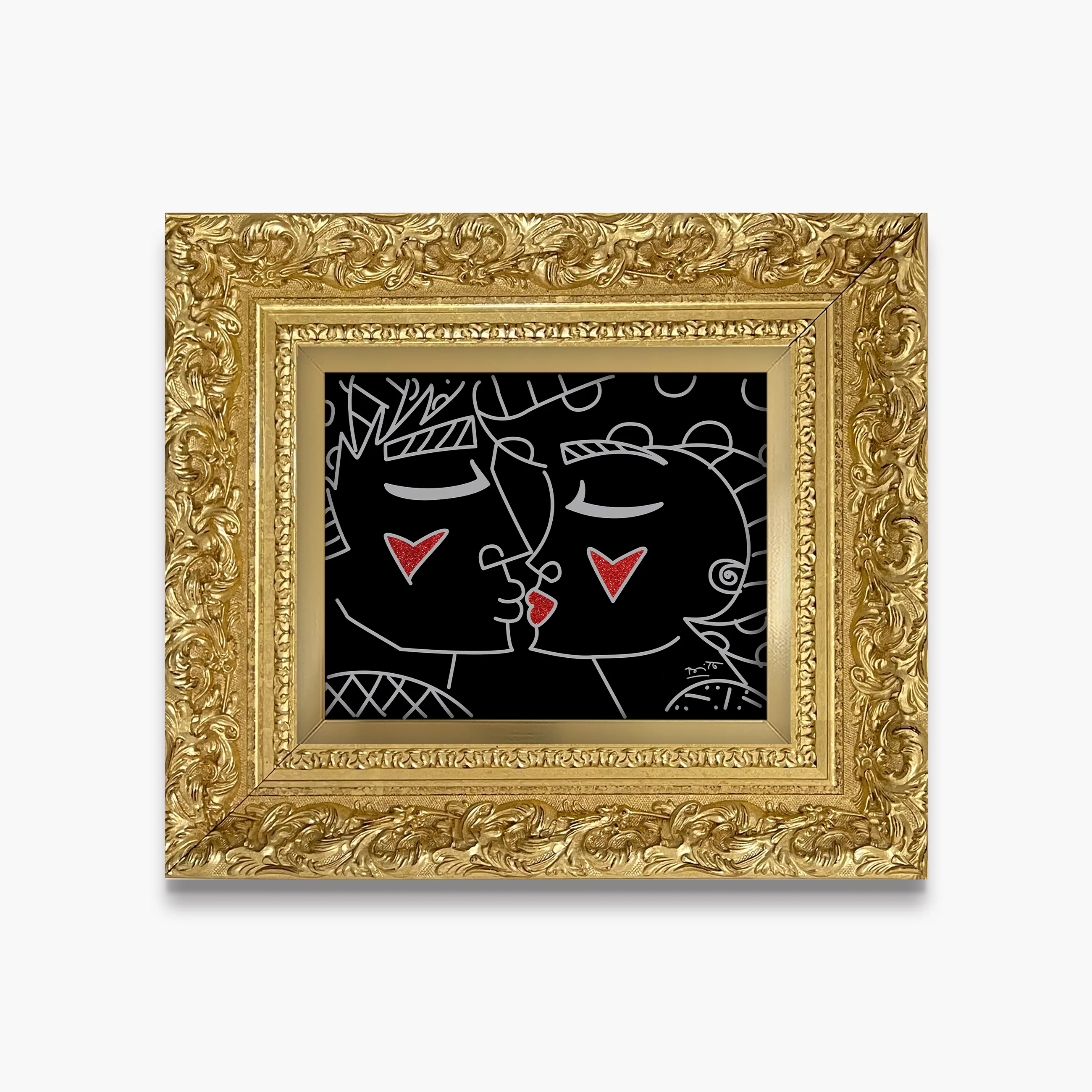 Two Red Hearts Red Lips - Limited Edition Print - Image 18