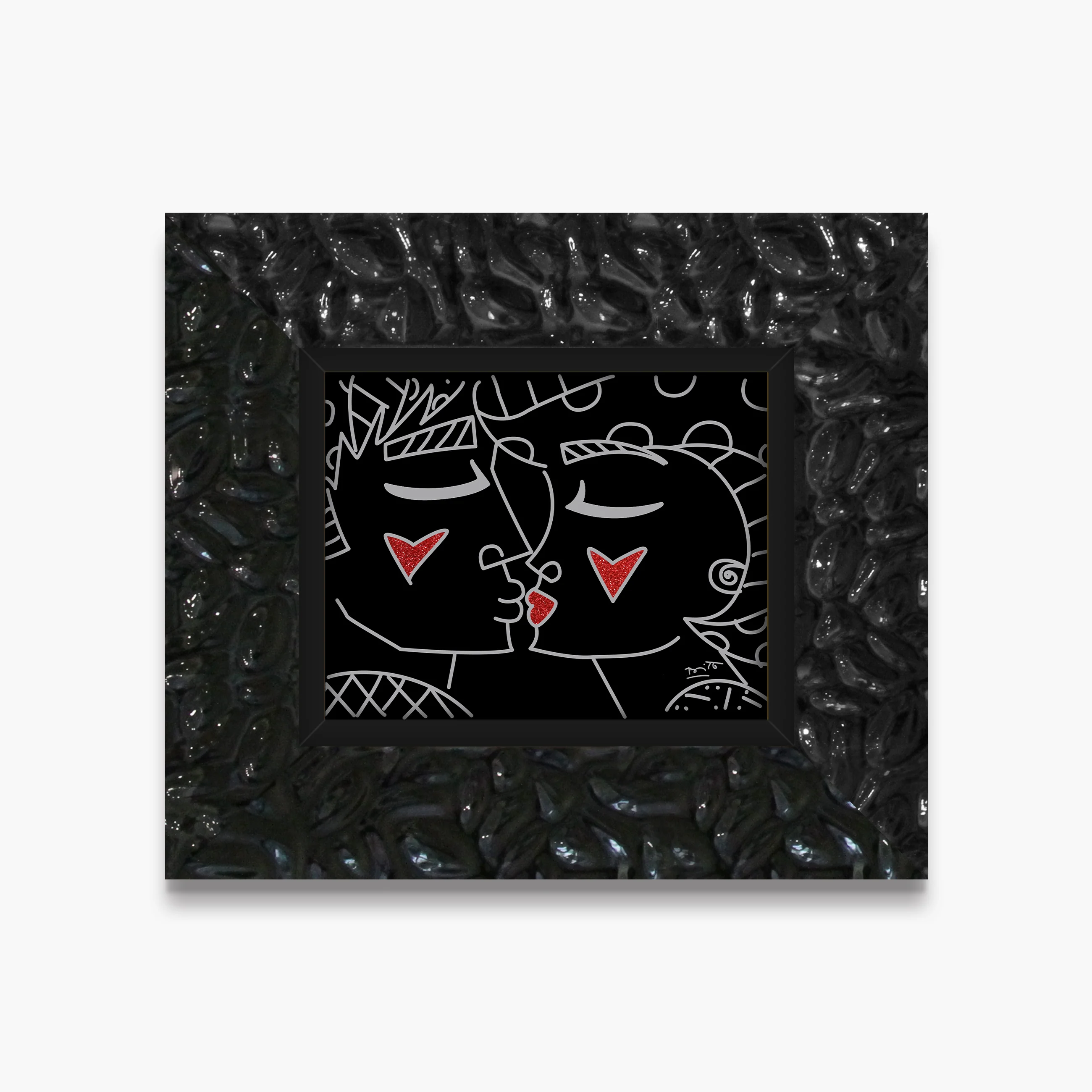 Two Red Hearts Red Lips - Limited Edition Print - Image 19