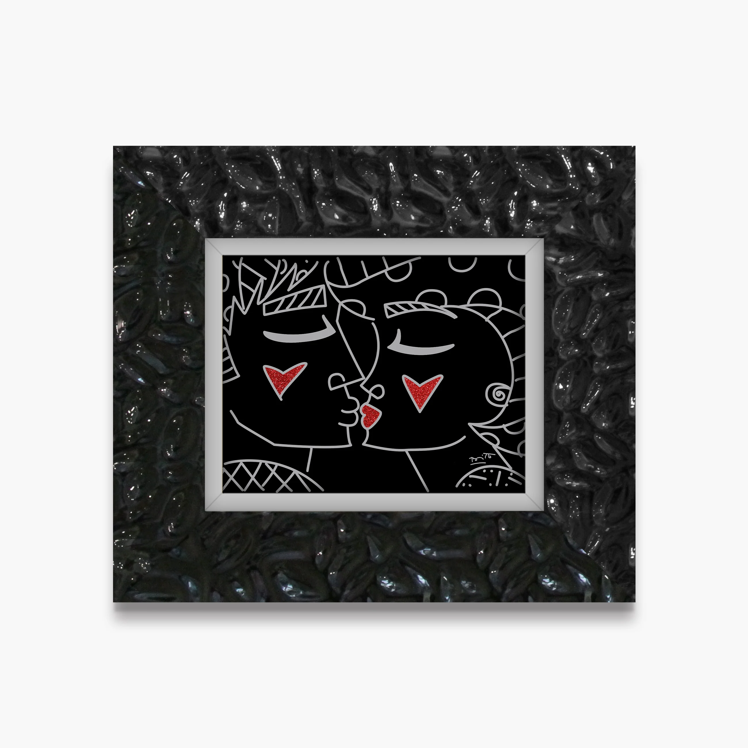 Two Red Hearts Red Lips - Limited Edition Print - Image 20