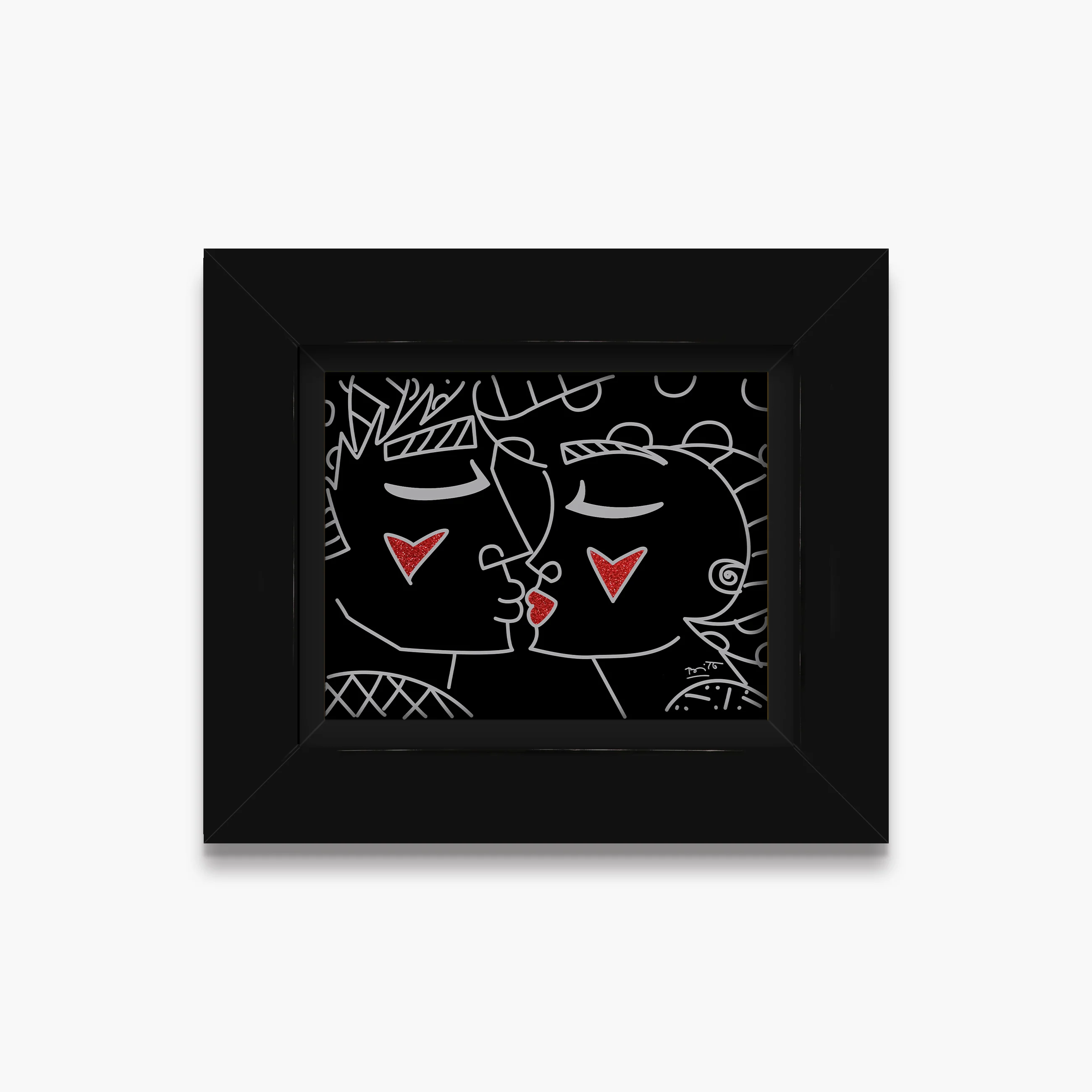 Two Red Hearts Red Lips - Limited Edition Print - Image 8