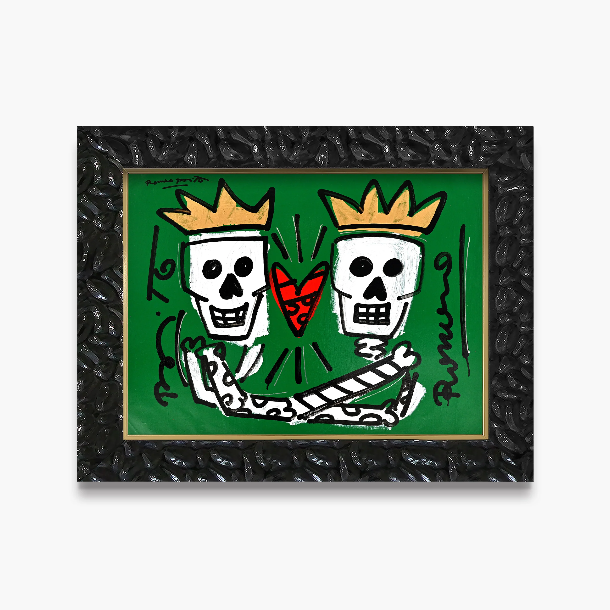 Two Skulls - Original Painting - Image 2