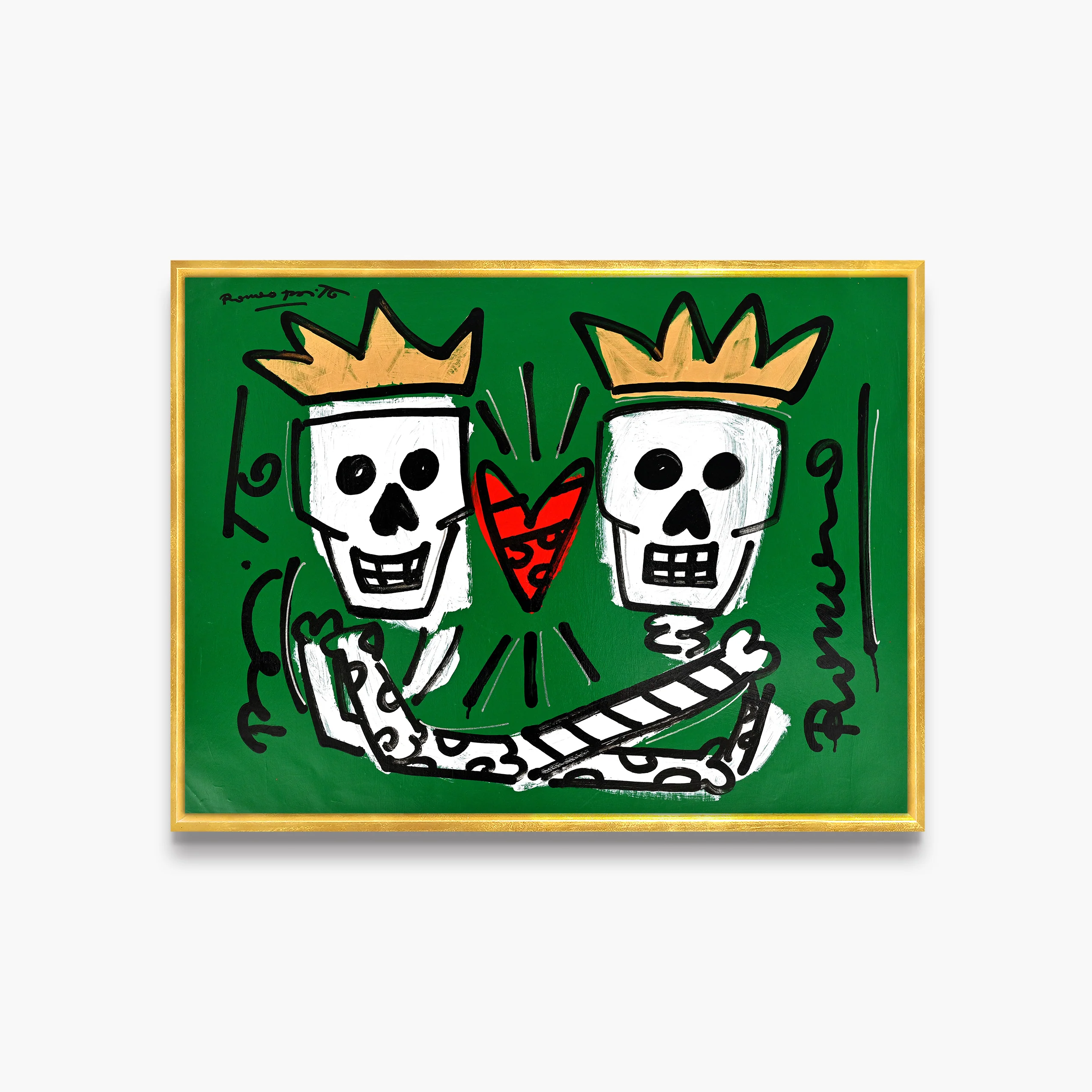 Two Skulls - Original Painting - Image 3