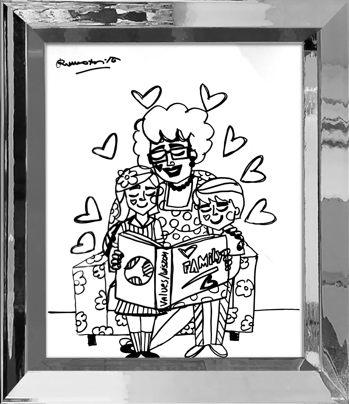 VALUES AND WISDOM -  Original Drawing - Image 10