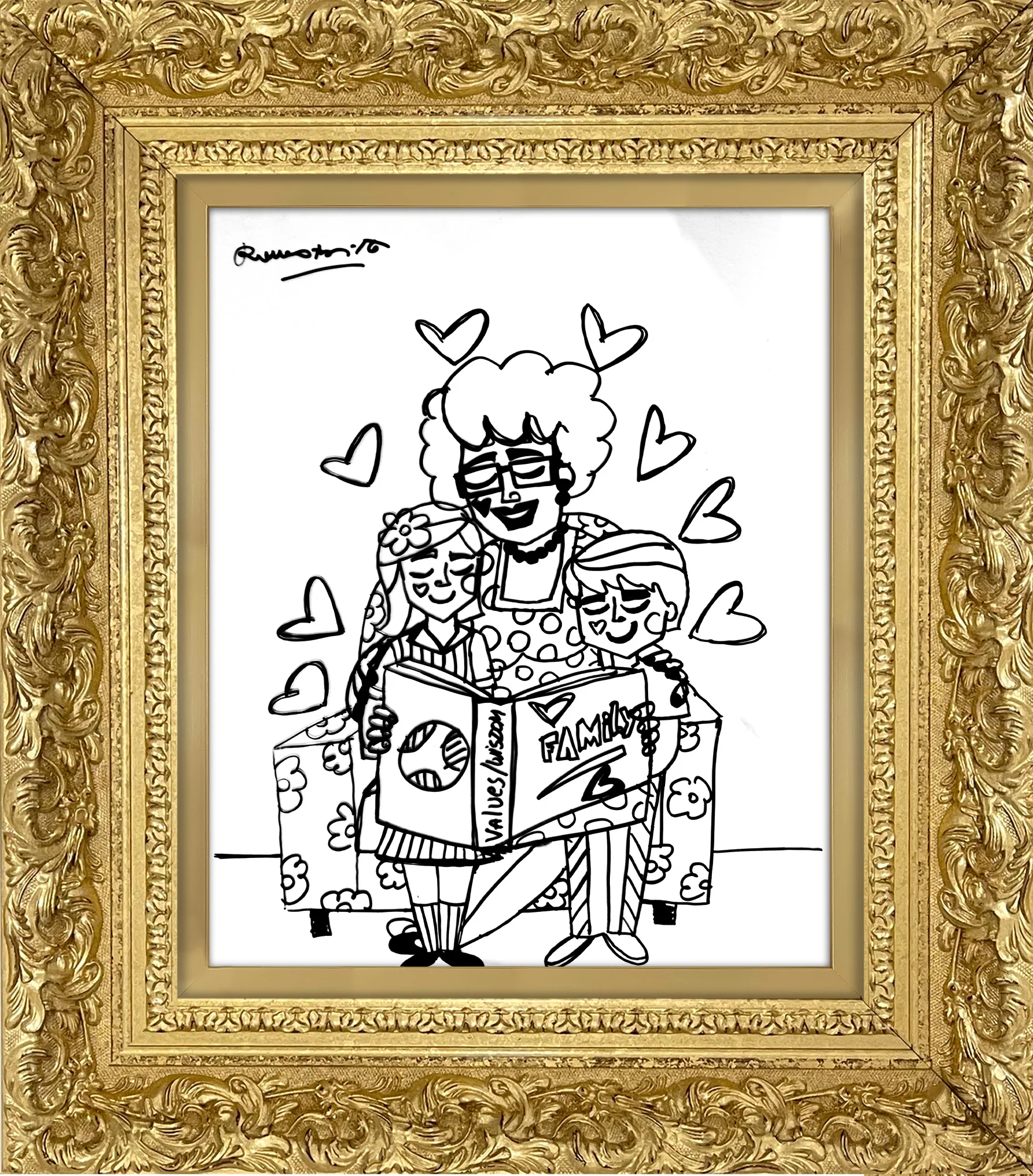 VALUES AND WISDOM -  Original Drawing - Image 11