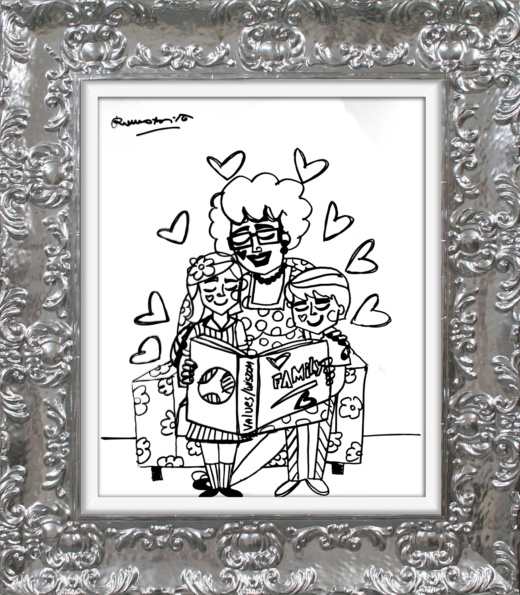 VALUES AND WISDOM -  Original Drawing - Image 12