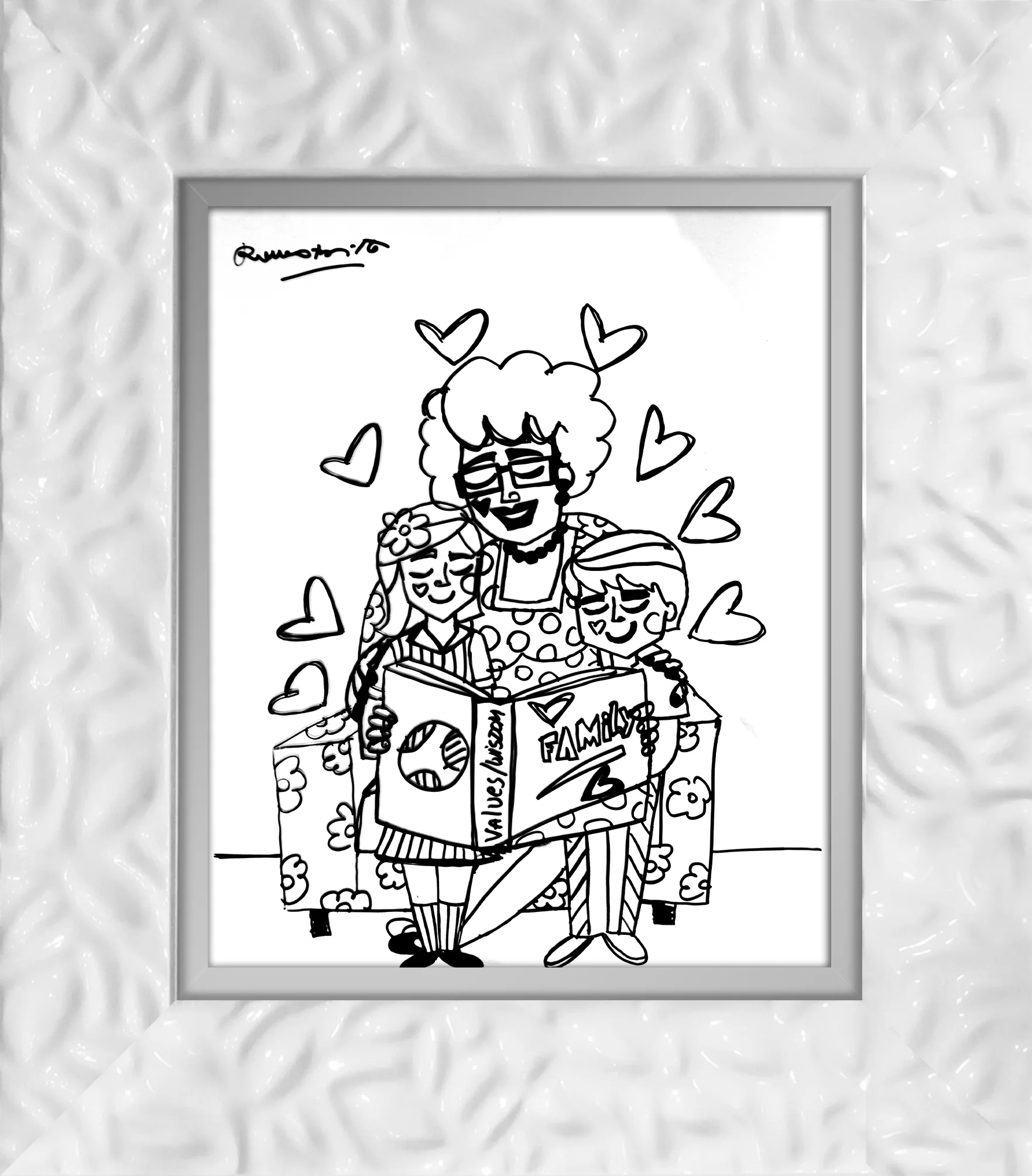 VALUES AND WISDOM -  Original Drawing - Image 17