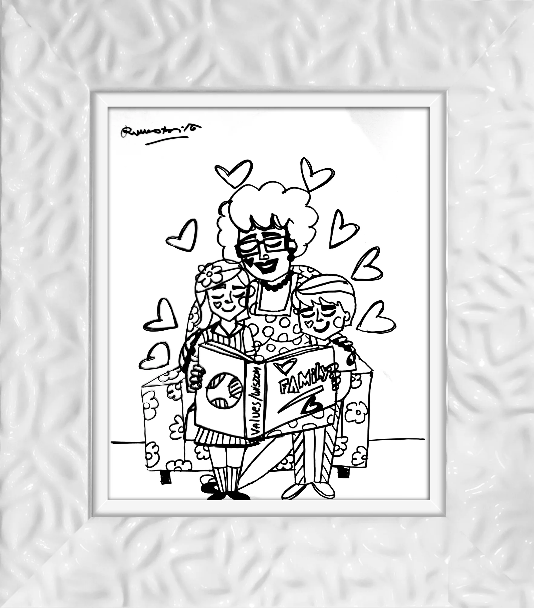 VALUES AND WISDOM -  Original Drawing - Image 18