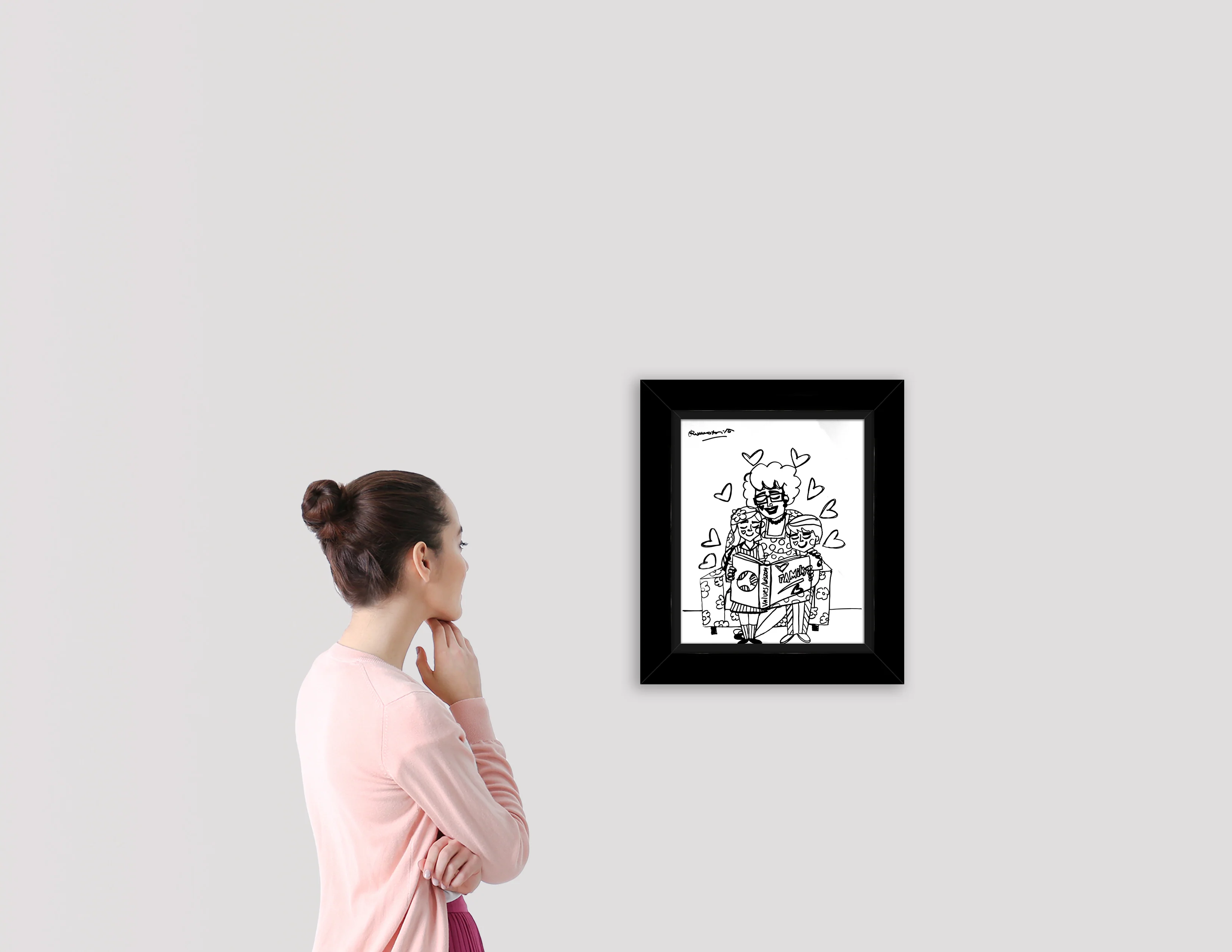 VALUES AND WISDOM -  Original Drawing - Image 3