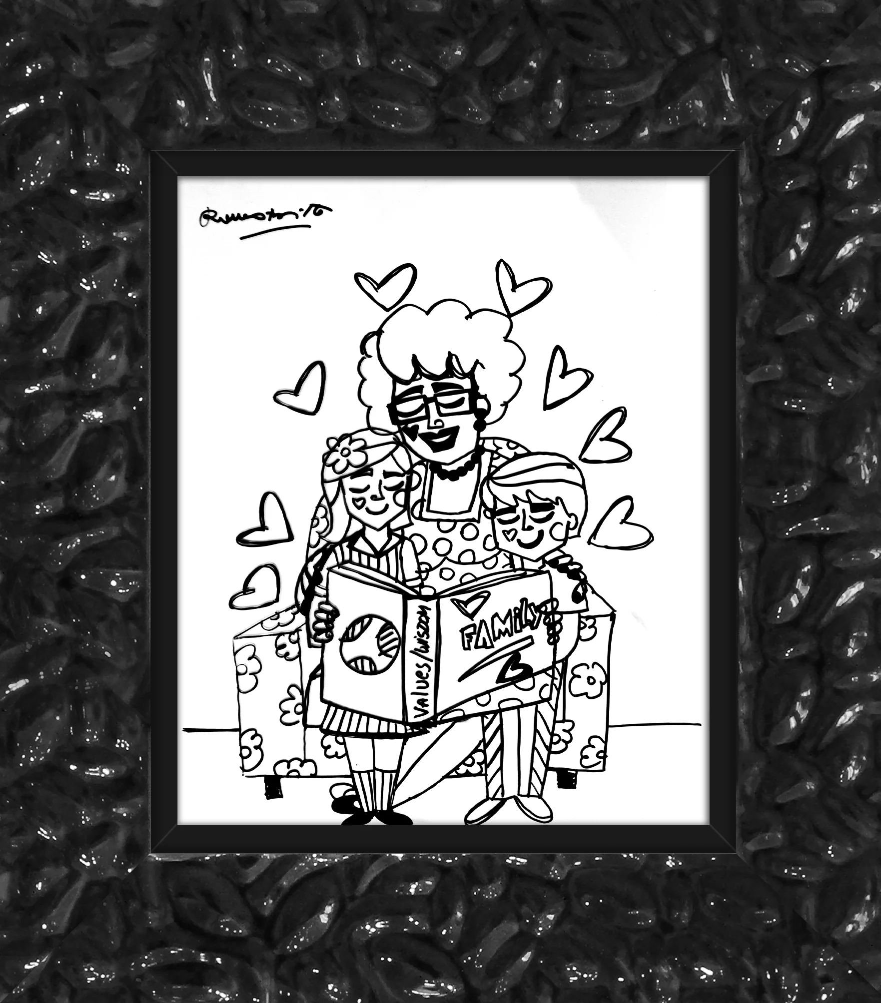 VALUES AND WISDOM -  Original Drawing - Image 8