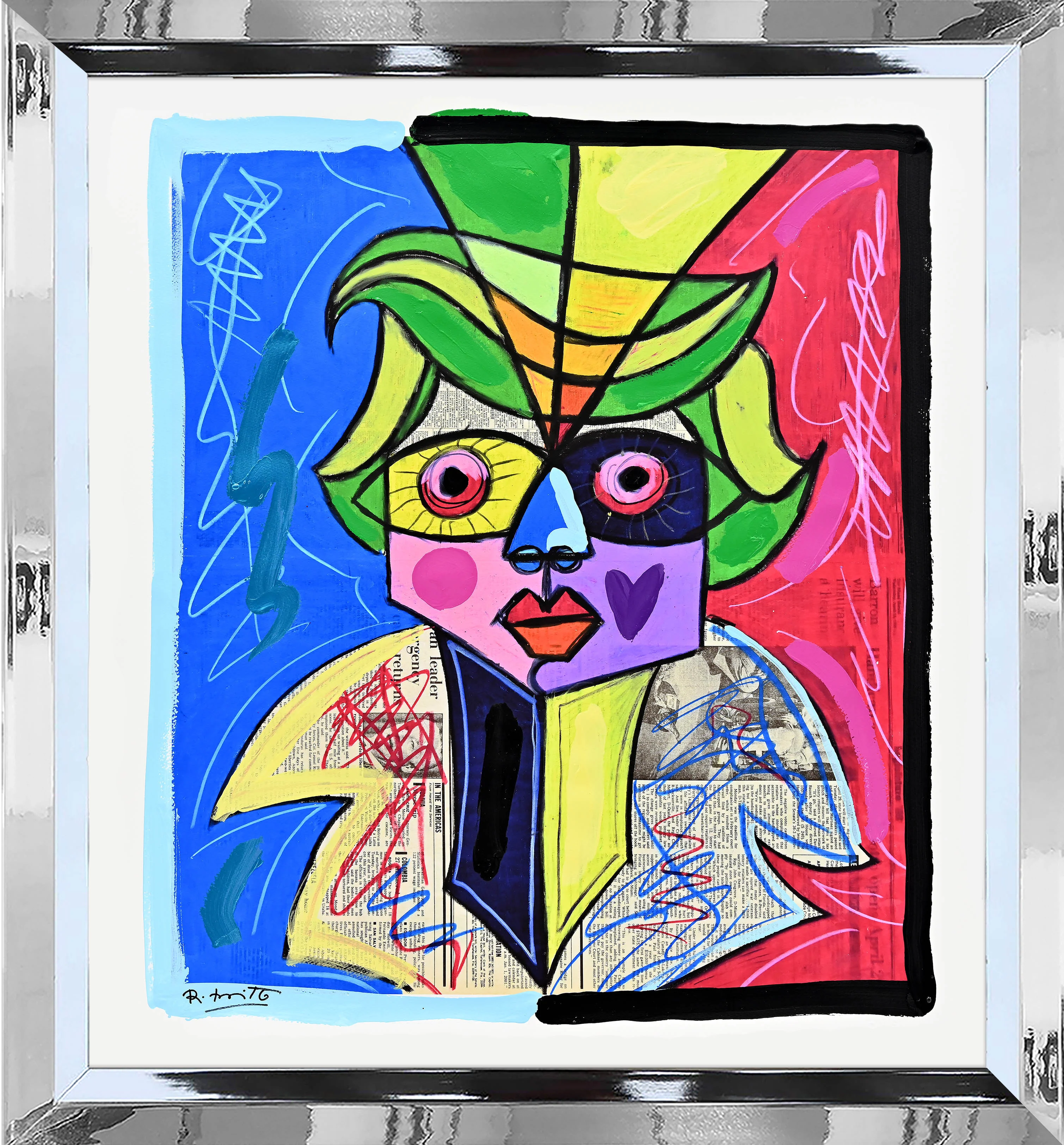 Venice Carnival - Mixed Media Original - Image 10