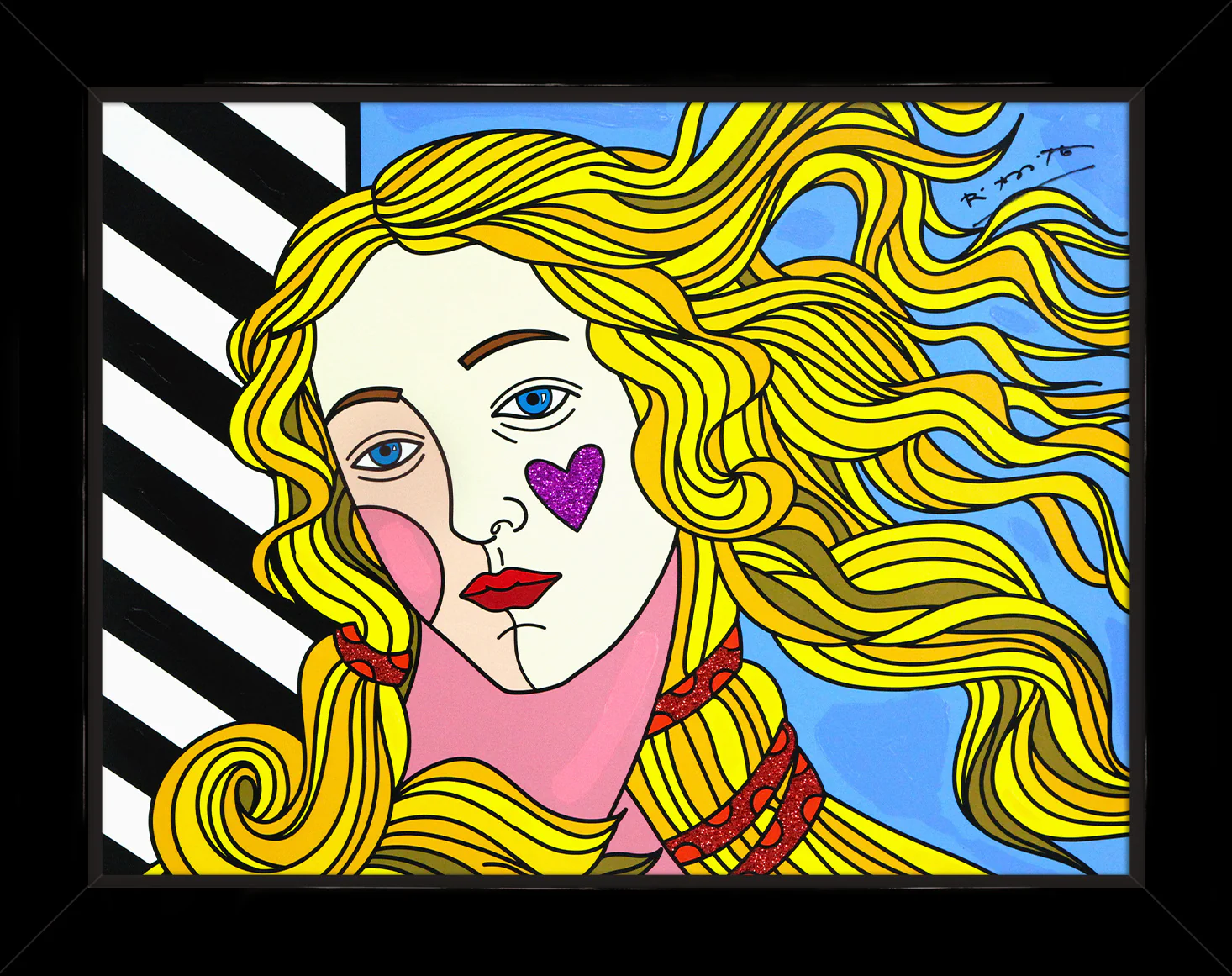 Venus Black & White - Mixed Media Original - Image 5