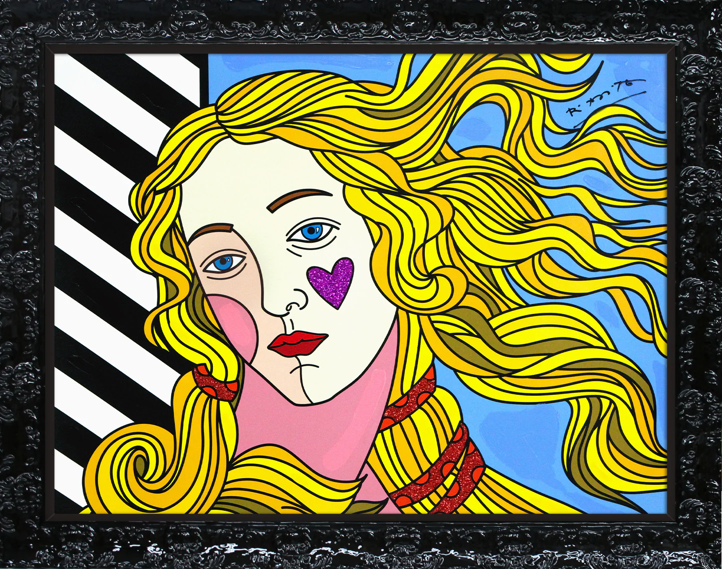 Venus Black & White - Mixed Media Original - Image 7