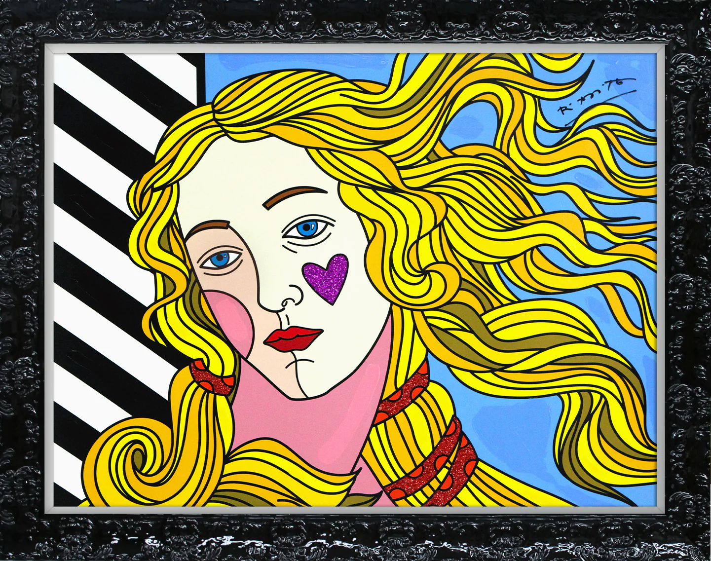 Venus Black & White - Mixed Media Original - Image 8
