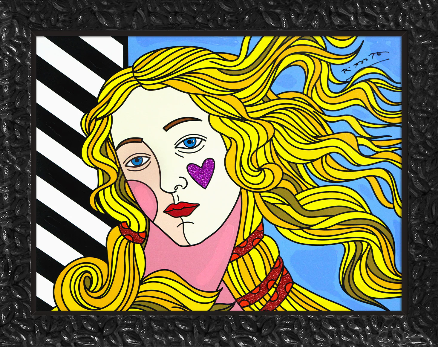 Venus Black & White - Mixed Media Original - Image 9