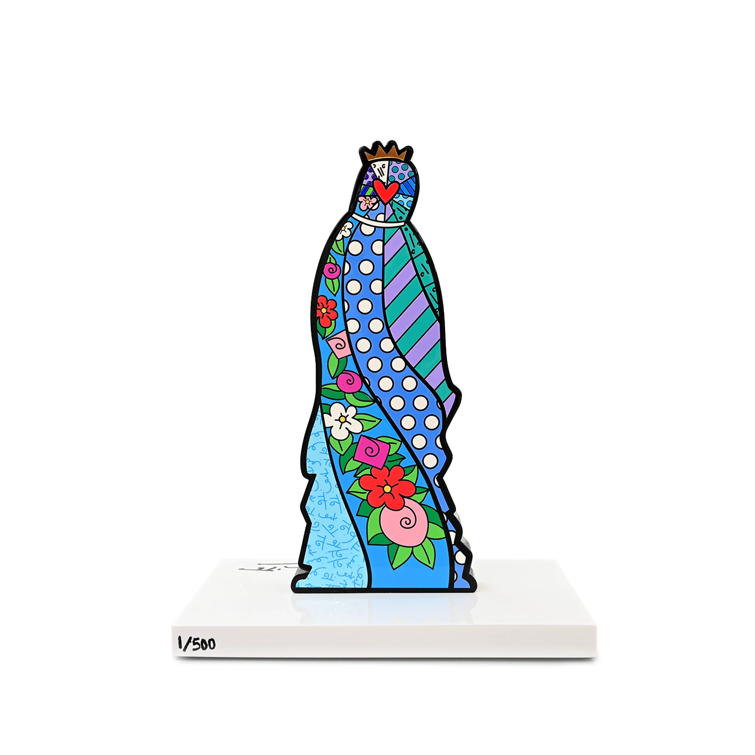 Virgin Mary (White Base) - Limited Edition Sculpture - Image 2