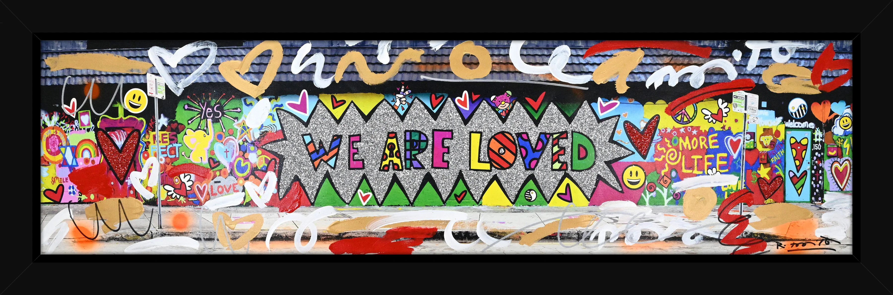 We are Loved (Studio Wall) - Mixed Media Original - Image 5