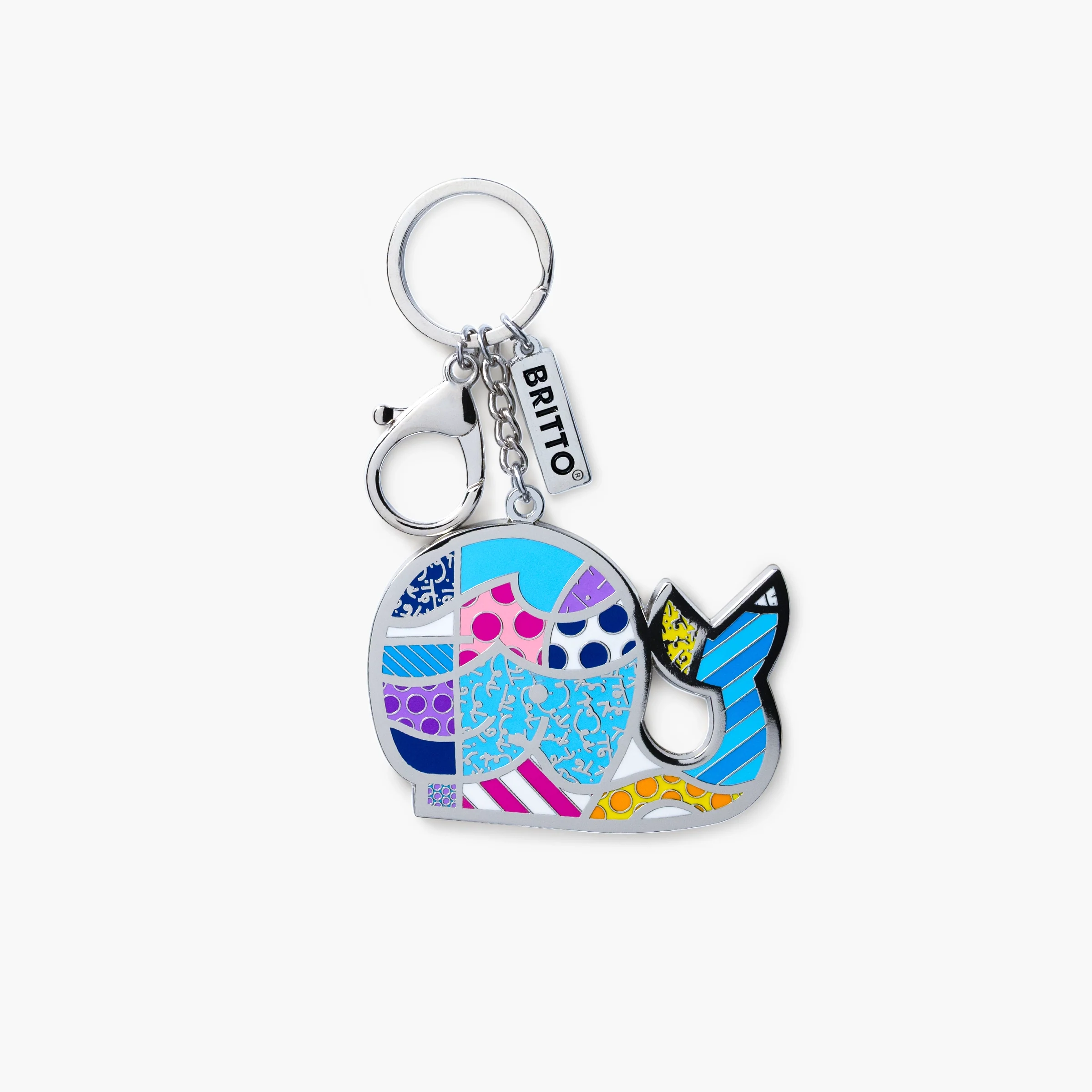 Whale Britto Keychain & Bag Charm